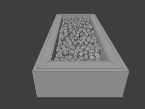 outdoor patio firepit 3D Model