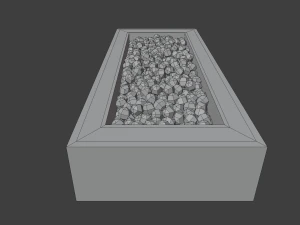 outdoor patio firepit 3D Model
