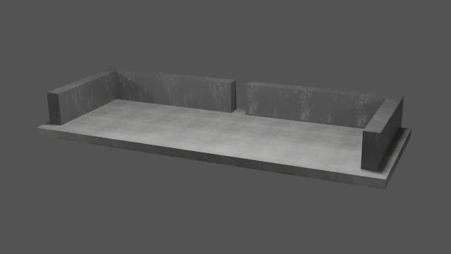 outdoor patio base 3D Model .c4d .max .obj .3ds .fbx .stl .blend