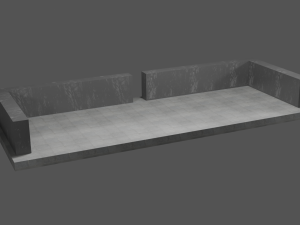 outdoor patio base 3D Modell