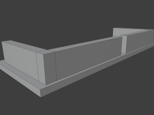 outdoor patio base 3D Modell