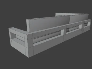 outdoor patio seats 3D Model