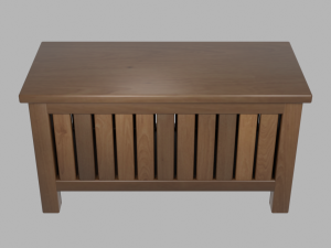 outdoor wooden patio storage crate Modèle 3D