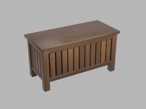 outdoor wooden patio storage crate Modèle 3D