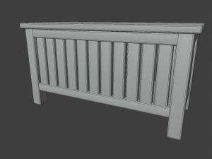 outdoor wooden patio storage crate Modèle 3D