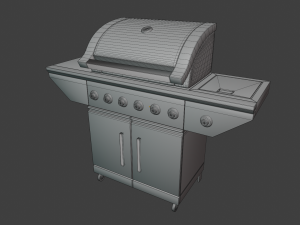 outdoor patio asset collection scene 3D-Modell