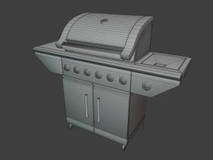 outdoor patio asset collection scene 3D Model