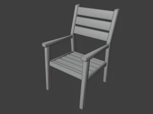 outdoor patio asset collection scene 3D Model