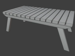 outdoor patio asset collection scene 3D Model