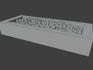 outdoor patio asset collection scene 3D Model
