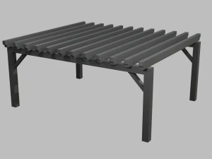 outdoor patio asset collection scene 3D Model