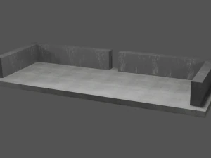 outdoor patio asset collection scene 3D Model