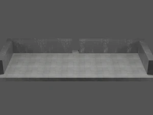 outdoor patio asset collection scene 3D Model