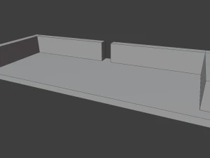 outdoor patio asset collection scene 3D Model