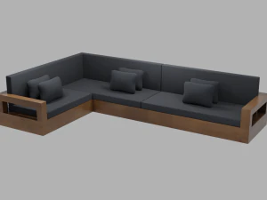 outdoor patio asset collection scene 3D Model