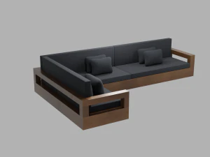 outdoor patio asset collection scene 3D Model