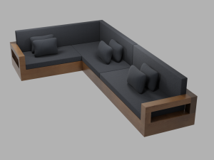outdoor patio asset collection scene 3D-Modell