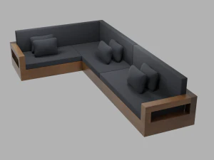 outdoor patio asset collection scene 3D Model