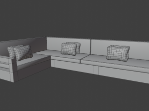 outdoor patio asset collection scene 3D-Modell