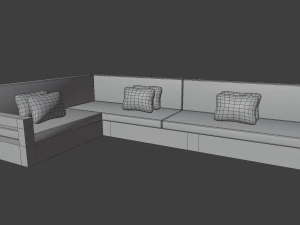 outdoor patio asset collection scene 3D Model