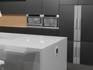 modern kitchen scene Modello 3D