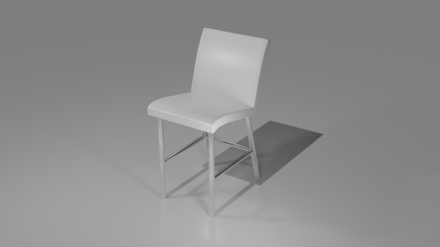 modern kitchen chair Model 3D .c4d .max .obj .3ds .fbx .stl .blend 