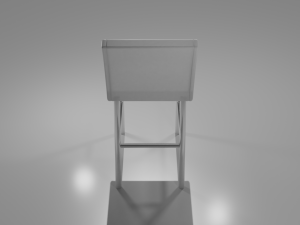 modern kitchen chair Model 3D