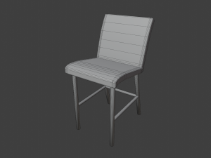modern kitchen chair Model 3D
