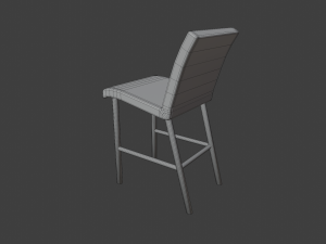 modern kitchen chair Model 3D