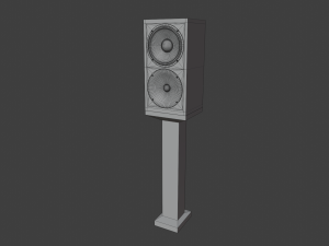 speaker and pedestal 3D 모델