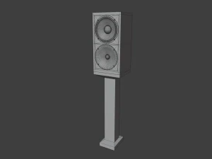 speaker and pedestal 3D Model