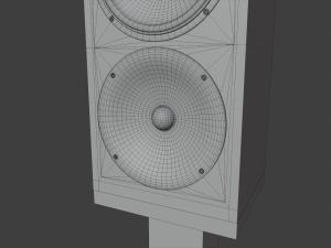 speaker and pedestal 3D 모델