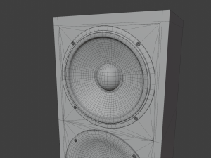 speaker and pedestal 3D 모델