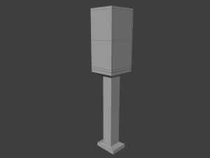 speaker and pedestal 3D 모델