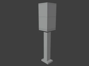 speaker and pedestal 3D Model