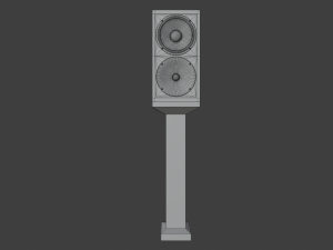 speaker and pedestal 3D 모델