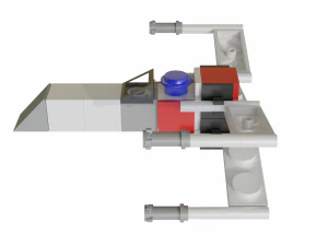 миниатюрный лего звездные войны x-wing 3D Модель