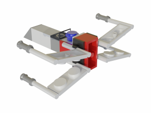 miniature lego star wars x-wing 3Dモデル