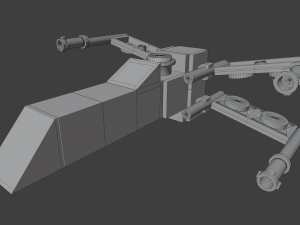 miniature lego star wars x-wing 3Dモデル