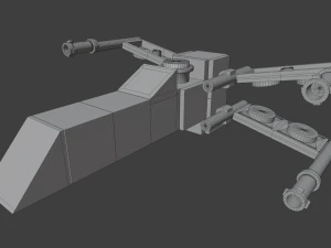 миниатюрный лего звездные войны x-wing 3D Модель