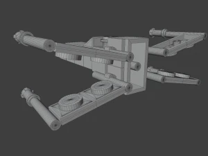 миниатюрный лего звездные войны x-wing 3D Модель