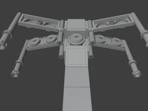 миниатюрный лего звездные войны x-wing 3D Модель