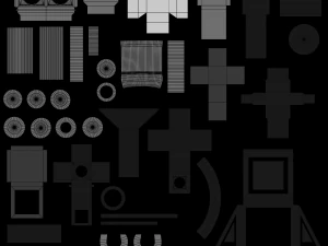 миниатюрный лего звездные войны x-wing 3D Модель