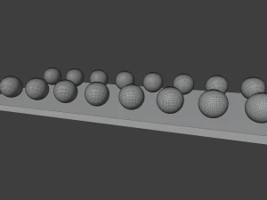 Set di palline da biliardo per tavolo da biliardo Modello 3D