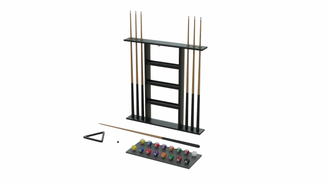 pool table accessories collection Modèle 3D .c4d .max .obj .3ds .fbx .stl .blend 