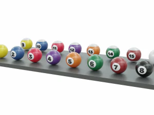 pool table accessories collection 3D Model
