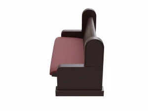 church pew set 3D Model