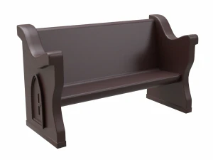 church pew set 3D Model