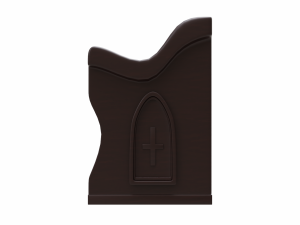 church pew set 3D मॉडल