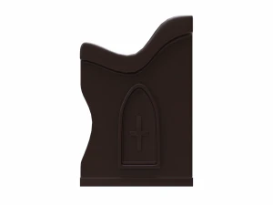 church pew set 3D Model